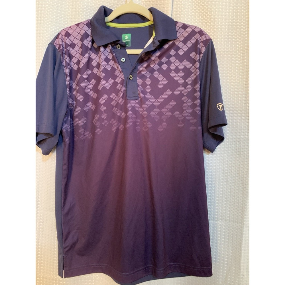 Pro Tour Mens‎ Small Purple Golf Polo